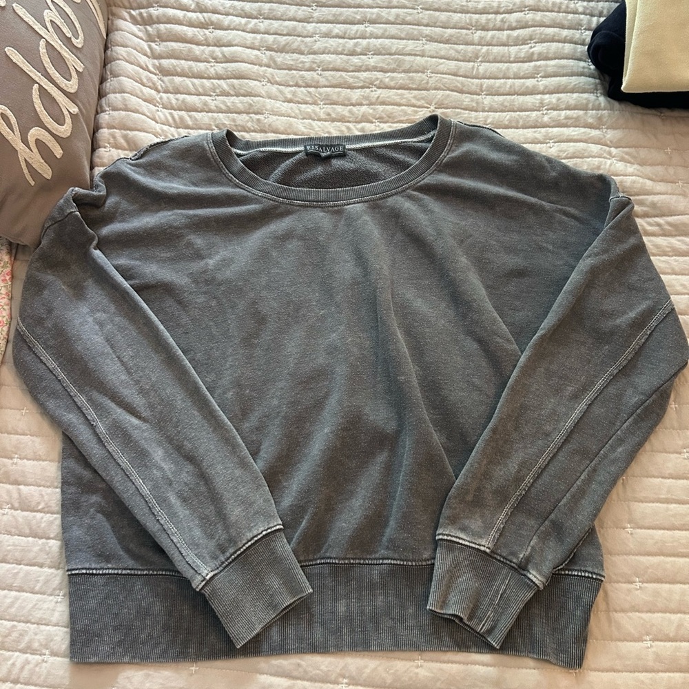 P.J. Salvage Charcoal Crewneck Sweatshirt